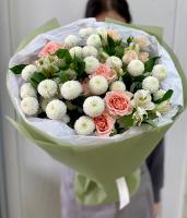 Букет с Хризантемой Ньютон